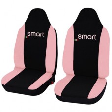 Coprisedili Smart fortwo - Seconda Serie W451 (2007-2015) - bicolore nero rosa linea donna